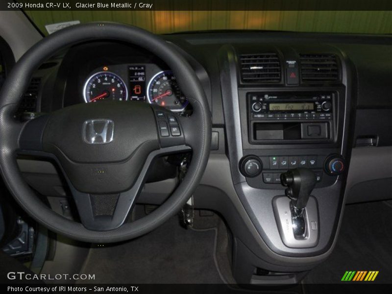 Glacier Blue Metallic / Gray 2009 Honda CR-V LX