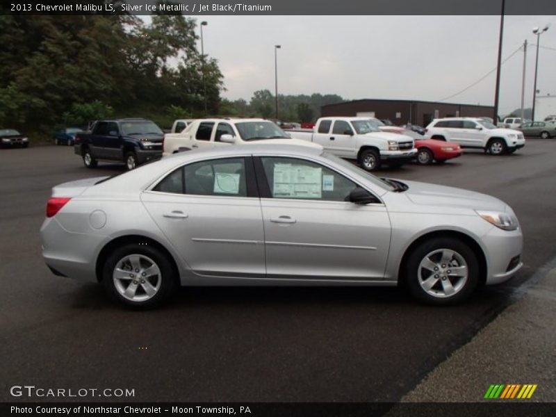 Silver Ice Metallic / Jet Black/Titanium 2013 Chevrolet Malibu LS