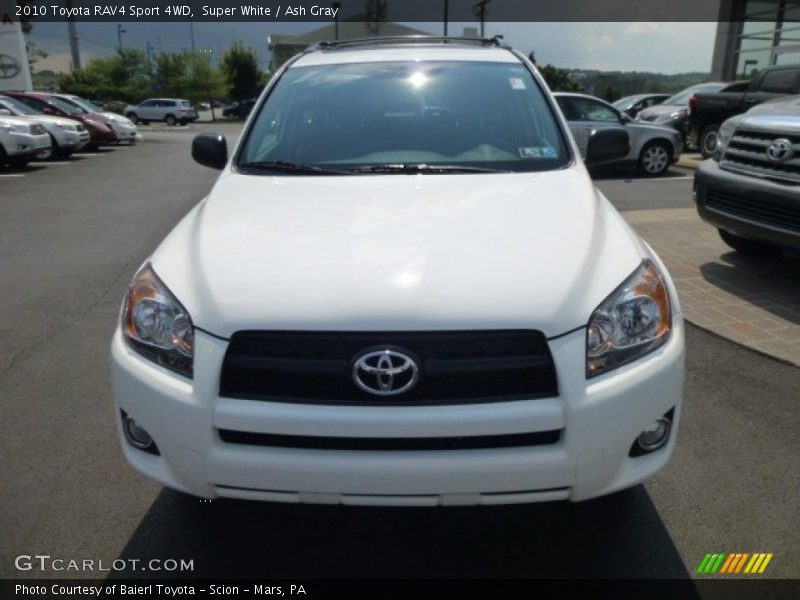 Super White / Ash Gray 2010 Toyota RAV4 Sport 4WD