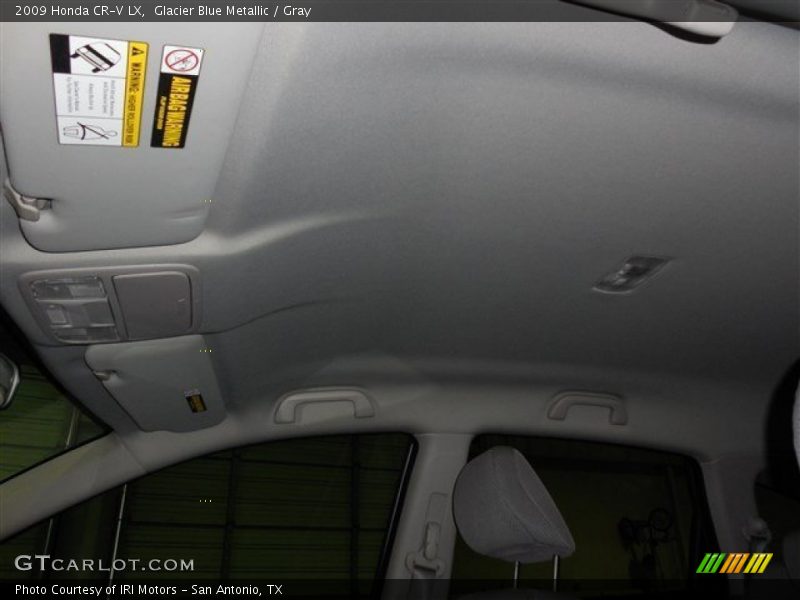 Glacier Blue Metallic / Gray 2009 Honda CR-V LX