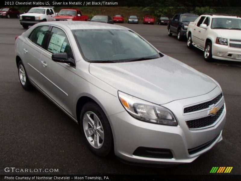 Silver Ice Metallic / Jet Black/Titanium 2013 Chevrolet Malibu LS