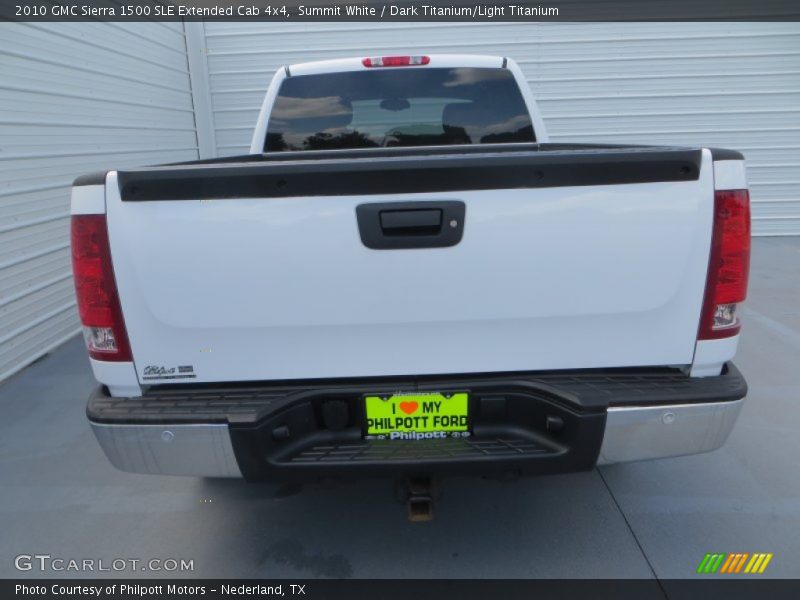 Summit White / Dark Titanium/Light Titanium 2010 GMC Sierra 1500 SLE Extended Cab 4x4