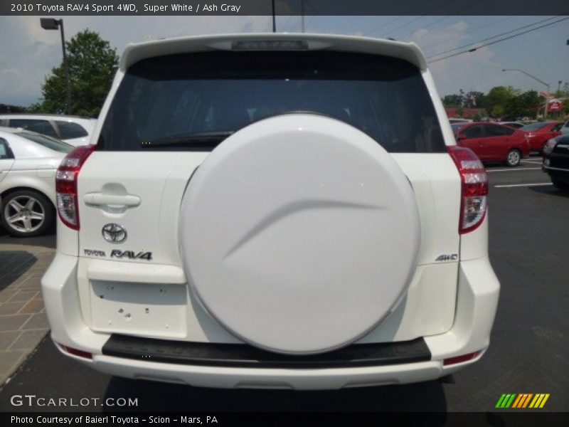 Super White / Ash Gray 2010 Toyota RAV4 Sport 4WD