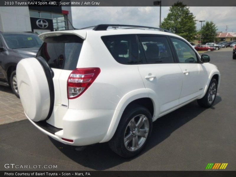 Super White / Ash Gray 2010 Toyota RAV4 Sport 4WD