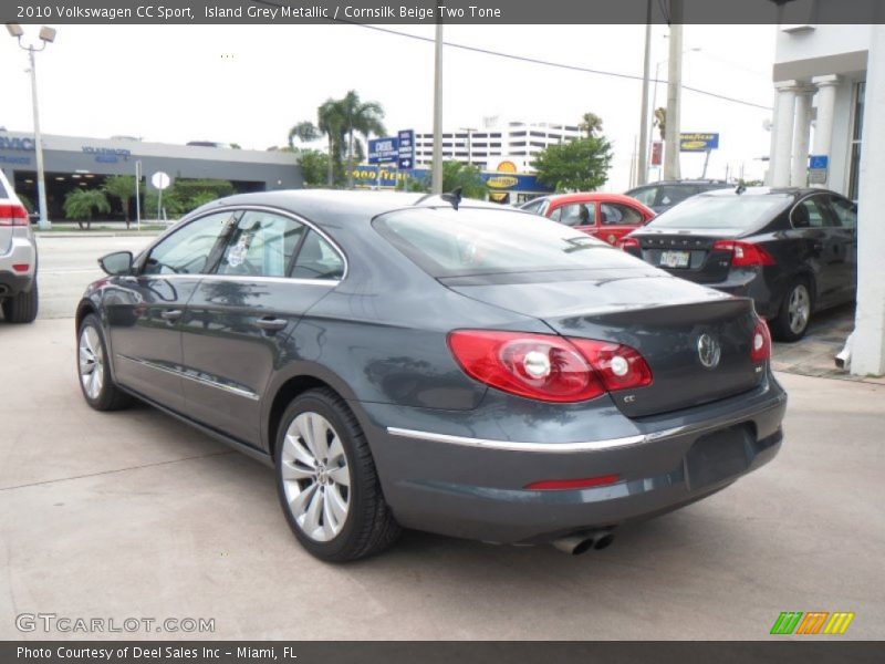 Island Grey Metallic / Cornsilk Beige Two Tone 2010 Volkswagen CC Sport