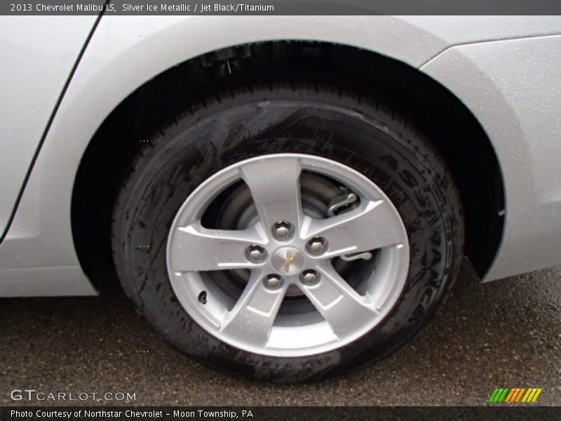Silver Ice Metallic / Jet Black/Titanium 2013 Chevrolet Malibu LS