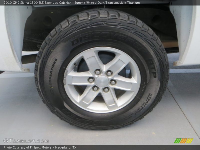 Summit White / Dark Titanium/Light Titanium 2010 GMC Sierra 1500 SLE Extended Cab 4x4