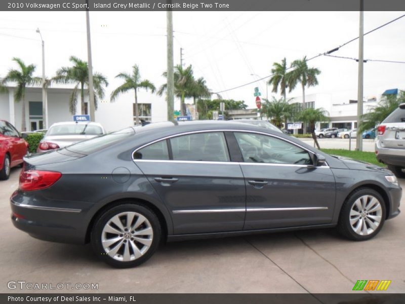 Island Grey Metallic / Cornsilk Beige Two Tone 2010 Volkswagen CC Sport