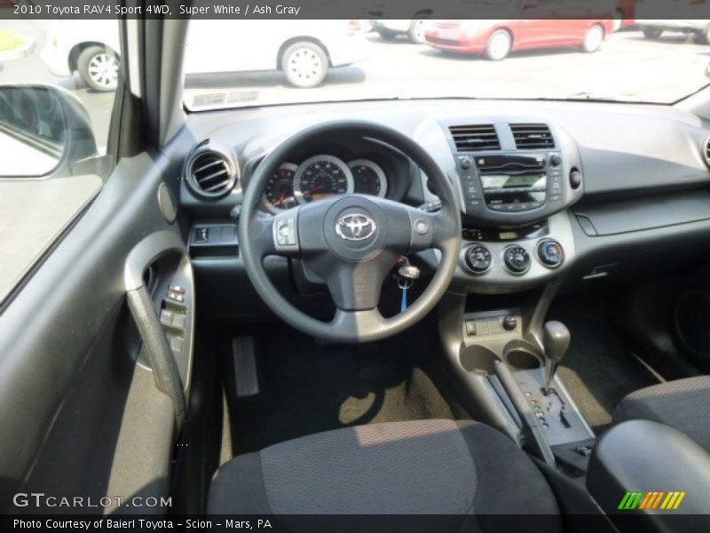 Super White / Ash Gray 2010 Toyota RAV4 Sport 4WD