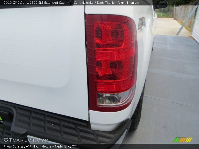 Summit White / Dark Titanium/Light Titanium 2010 GMC Sierra 1500 SLE Extended Cab 4x4