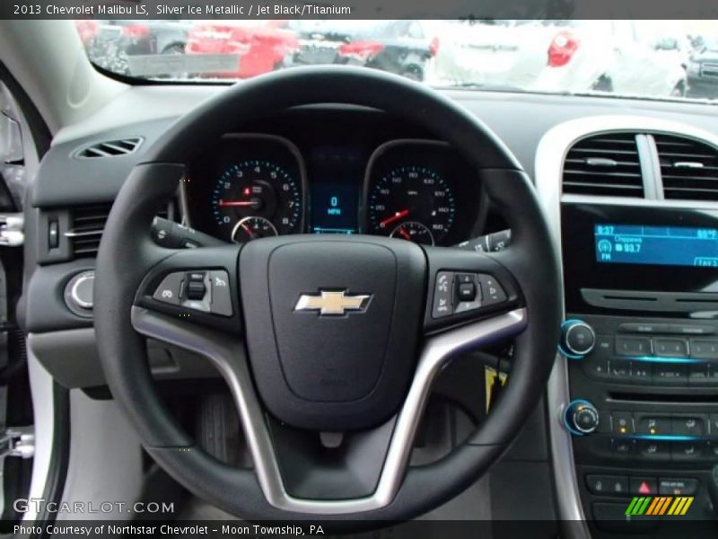 Silver Ice Metallic / Jet Black/Titanium 2013 Chevrolet Malibu LS