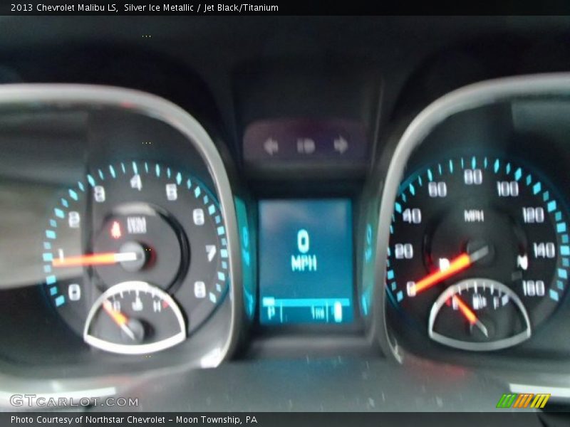 Silver Ice Metallic / Jet Black/Titanium 2013 Chevrolet Malibu LS