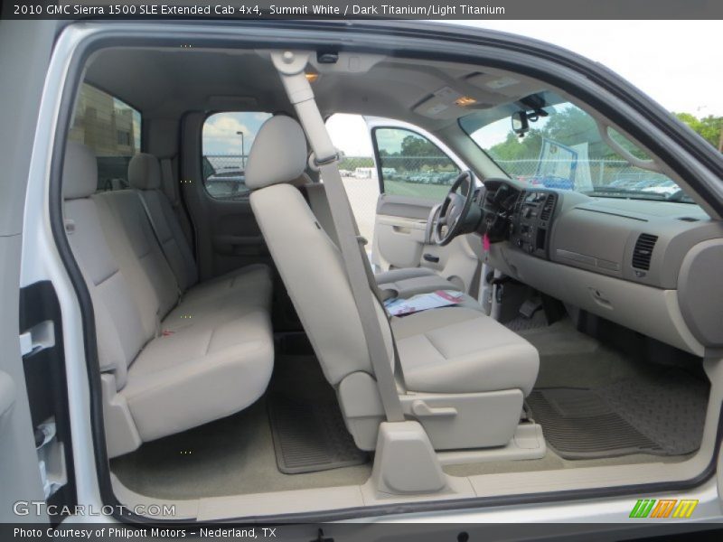 Summit White / Dark Titanium/Light Titanium 2010 GMC Sierra 1500 SLE Extended Cab 4x4