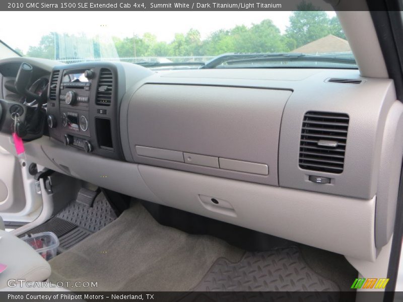 Summit White / Dark Titanium/Light Titanium 2010 GMC Sierra 1500 SLE Extended Cab 4x4