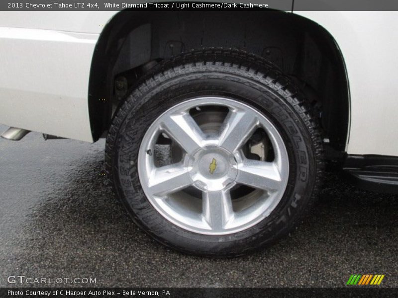 White Diamond Tricoat / Light Cashmere/Dark Cashmere 2013 Chevrolet Tahoe LTZ 4x4