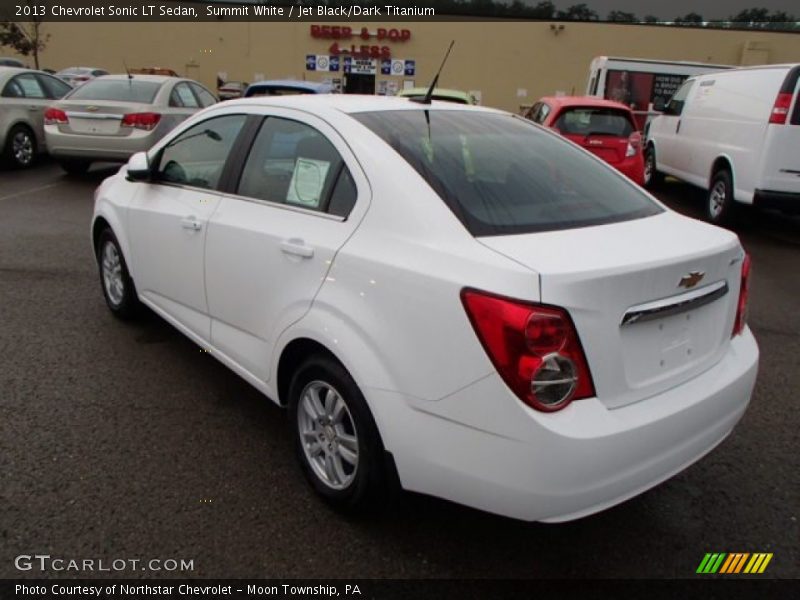 Summit White / Jet Black/Dark Titanium 2013 Chevrolet Sonic LT Sedan
