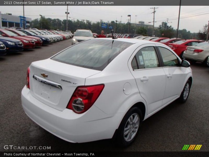 Summit White / Jet Black/Dark Titanium 2013 Chevrolet Sonic LT Sedan