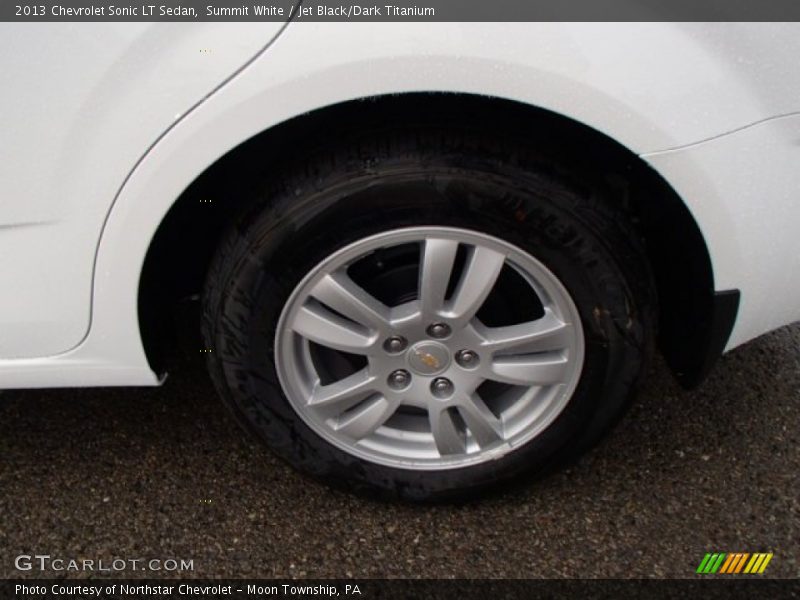 Summit White / Jet Black/Dark Titanium 2013 Chevrolet Sonic LT Sedan