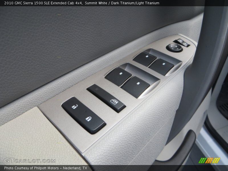 Summit White / Dark Titanium/Light Titanium 2010 GMC Sierra 1500 SLE Extended Cab 4x4