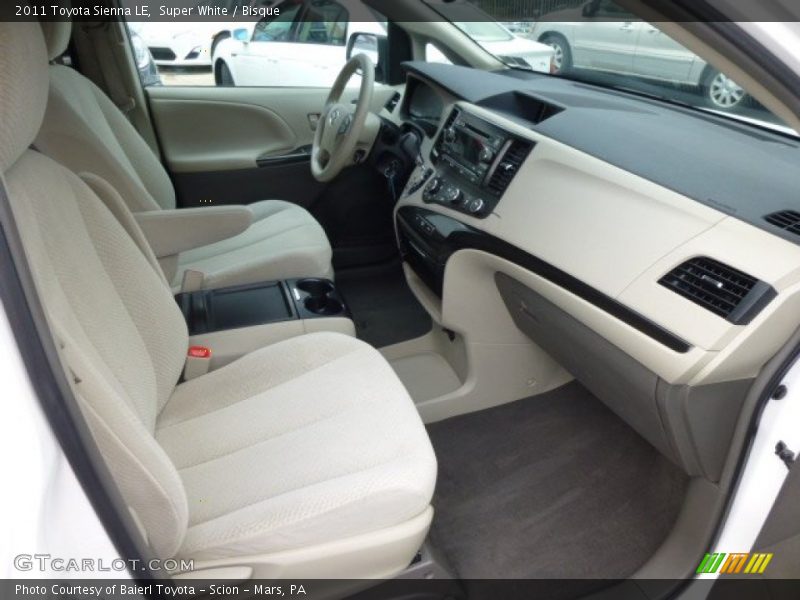 Super White / Bisque 2011 Toyota Sienna LE