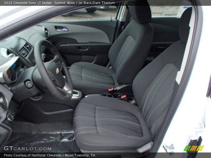 Summit White / Jet Black/Dark Titanium 2013 Chevrolet Sonic LT Sedan