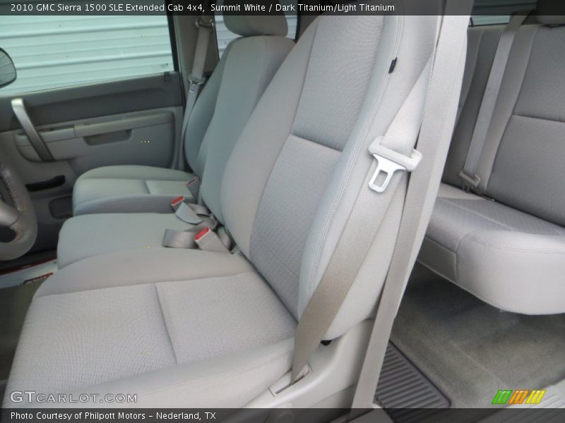 Summit White / Dark Titanium/Light Titanium 2010 GMC Sierra 1500 SLE Extended Cab 4x4