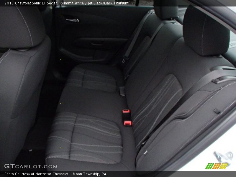 Summit White / Jet Black/Dark Titanium 2013 Chevrolet Sonic LT Sedan