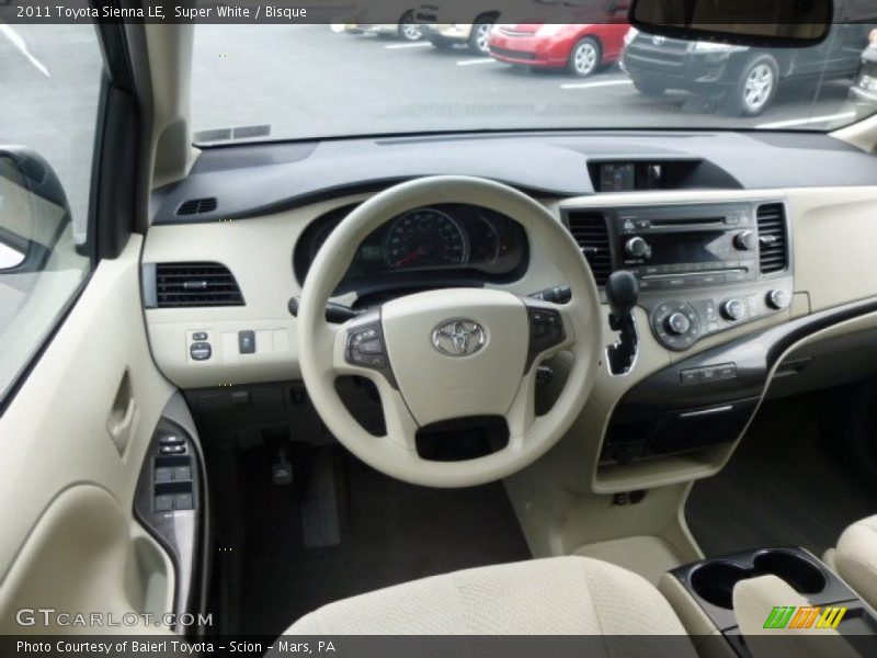 Super White / Bisque 2011 Toyota Sienna LE