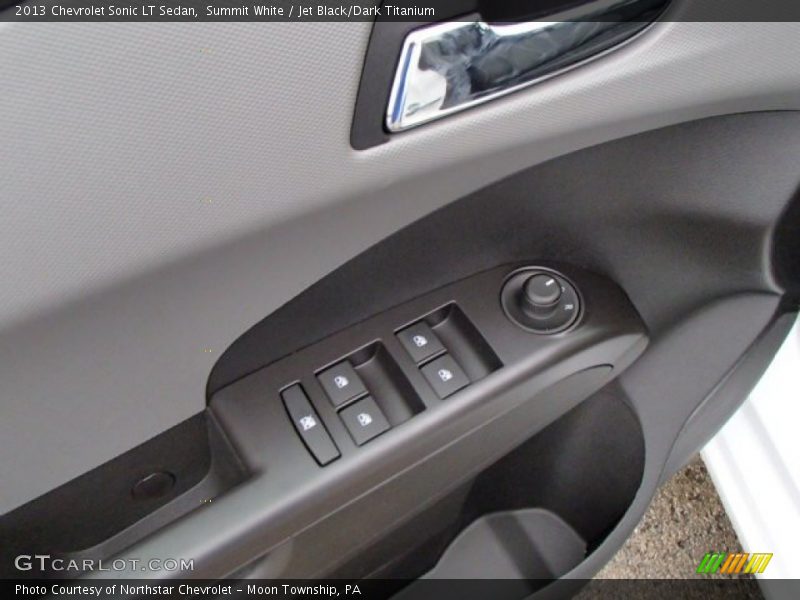 Summit White / Jet Black/Dark Titanium 2013 Chevrolet Sonic LT Sedan