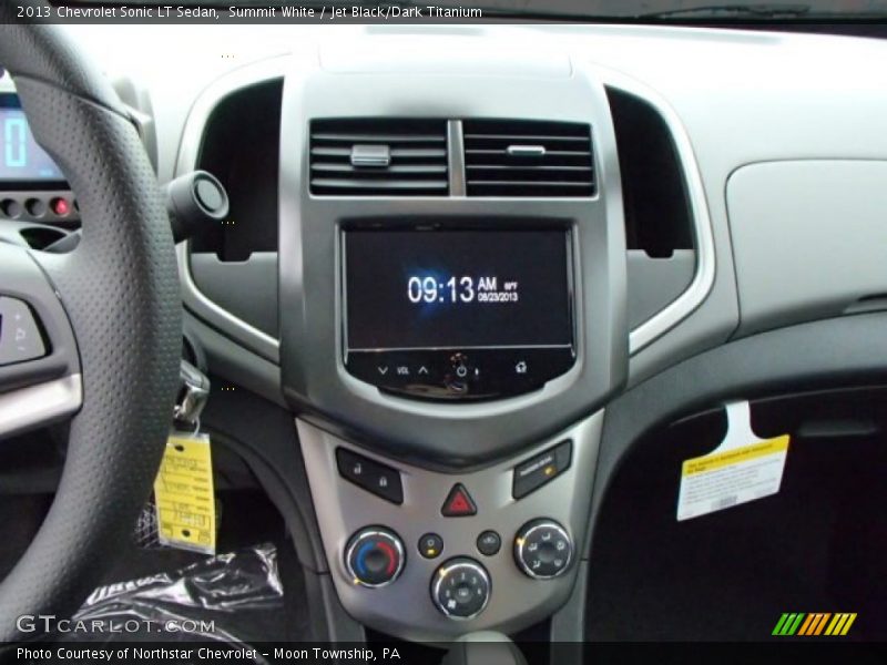 Summit White / Jet Black/Dark Titanium 2013 Chevrolet Sonic LT Sedan