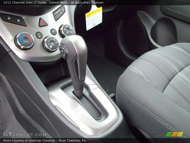 Summit White / Jet Black/Dark Titanium 2013 Chevrolet Sonic LT Sedan