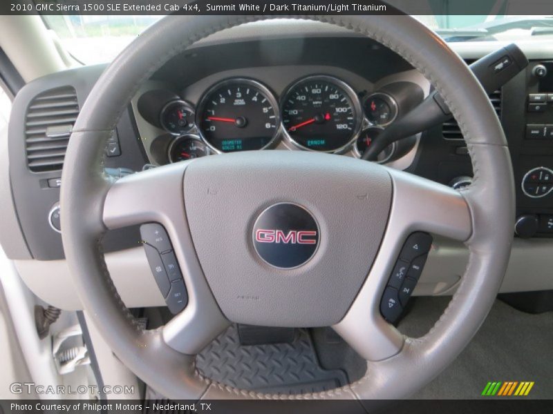 Summit White / Dark Titanium/Light Titanium 2010 GMC Sierra 1500 SLE Extended Cab 4x4