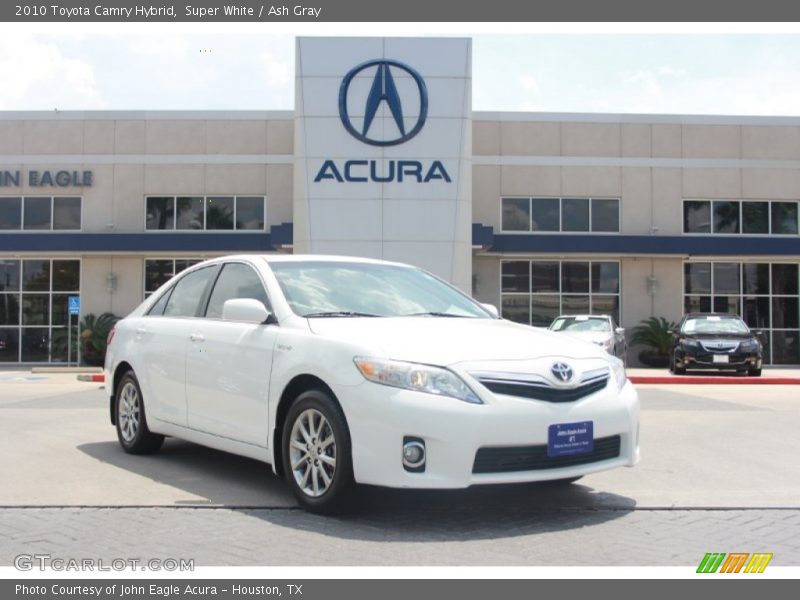 Super White / Ash Gray 2010 Toyota Camry Hybrid