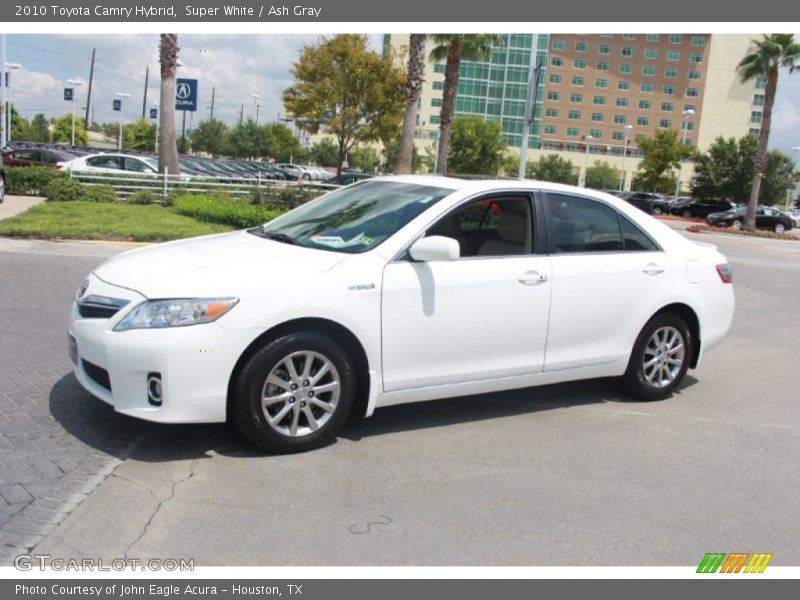Super White / Ash Gray 2010 Toyota Camry Hybrid