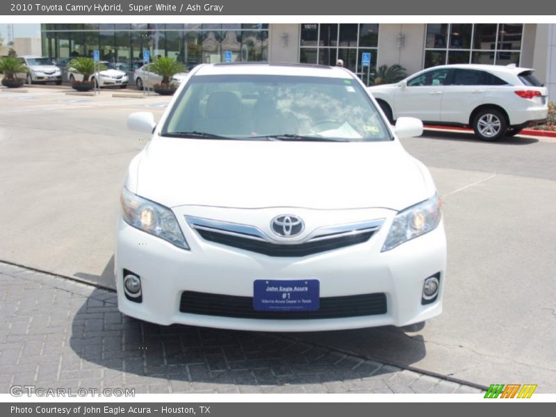 Super White / Ash Gray 2010 Toyota Camry Hybrid