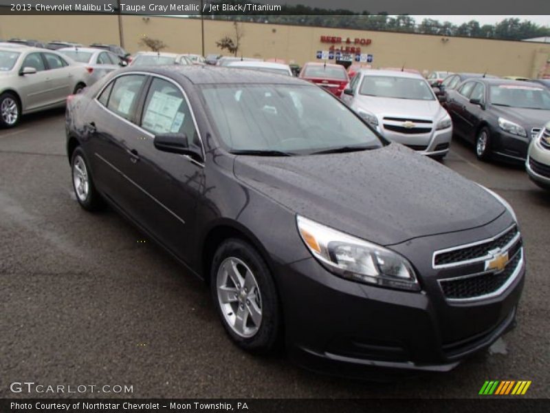 Taupe Gray Metallic / Jet Black/Titanium 2013 Chevrolet Malibu LS