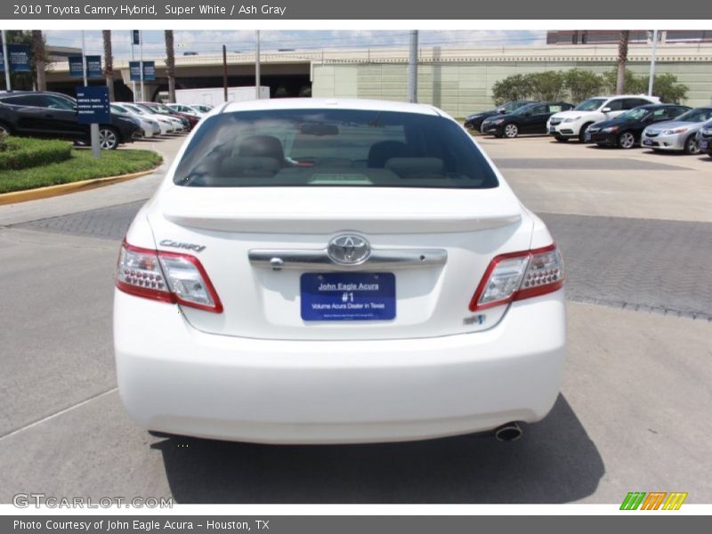 Super White / Ash Gray 2010 Toyota Camry Hybrid