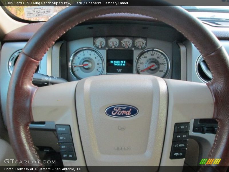 Black / Chaparral Leather/Camel 2009 Ford F150 King Ranch SuperCrew