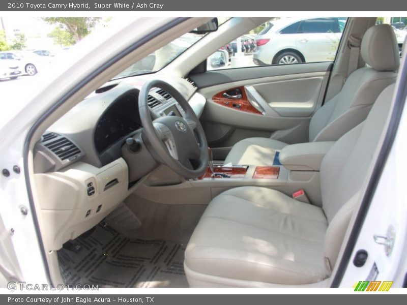 Super White / Ash Gray 2010 Toyota Camry Hybrid