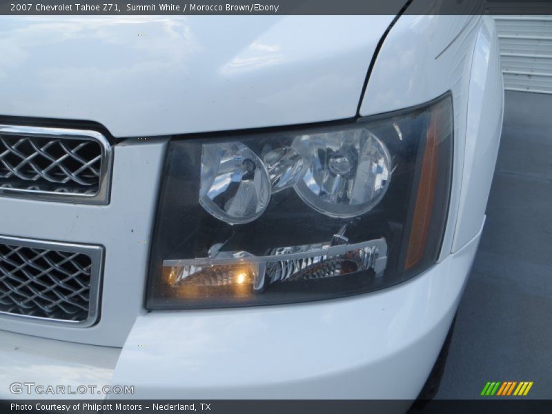 Summit White / Morocco Brown/Ebony 2007 Chevrolet Tahoe Z71