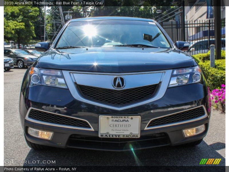 Bali Blue Pearl / Taupe Gray 2010 Acura MDX Technology