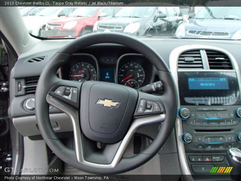 Taupe Gray Metallic / Jet Black/Titanium 2013 Chevrolet Malibu LS