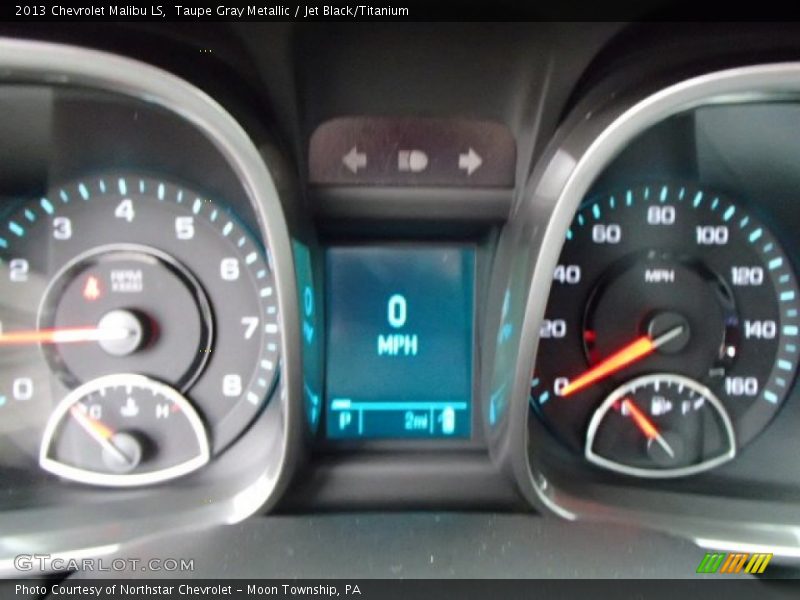 Taupe Gray Metallic / Jet Black/Titanium 2013 Chevrolet Malibu LS