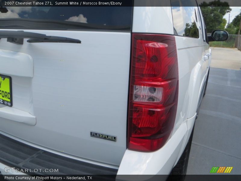 Summit White / Morocco Brown/Ebony 2007 Chevrolet Tahoe Z71