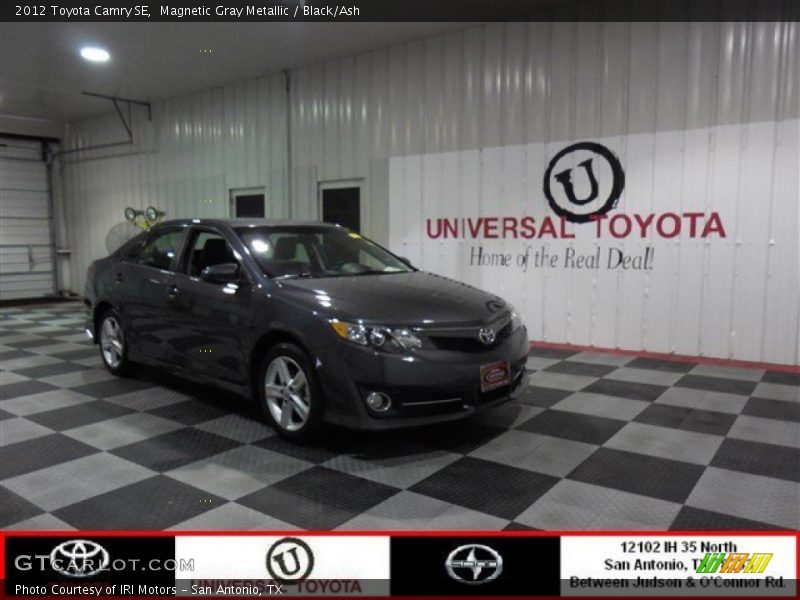 Magnetic Gray Metallic / Black/Ash 2012 Toyota Camry SE