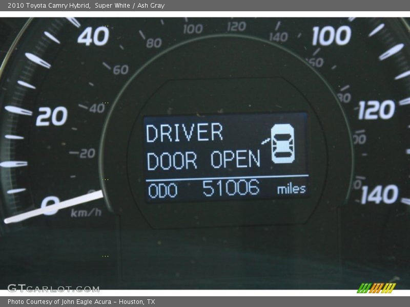 Super White / Ash Gray 2010 Toyota Camry Hybrid