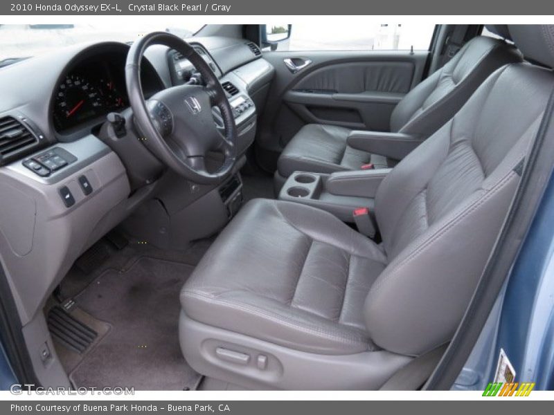 Crystal Black Pearl / Gray 2010 Honda Odyssey EX-L