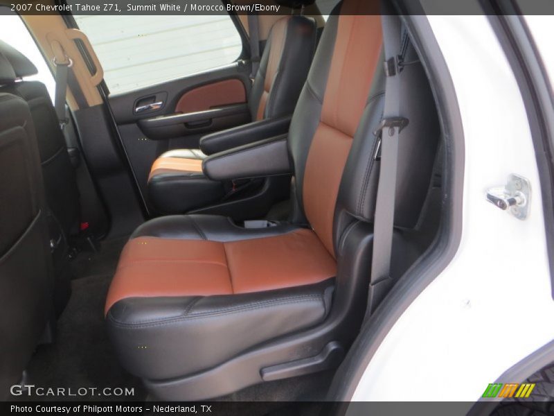 Summit White / Morocco Brown/Ebony 2007 Chevrolet Tahoe Z71
