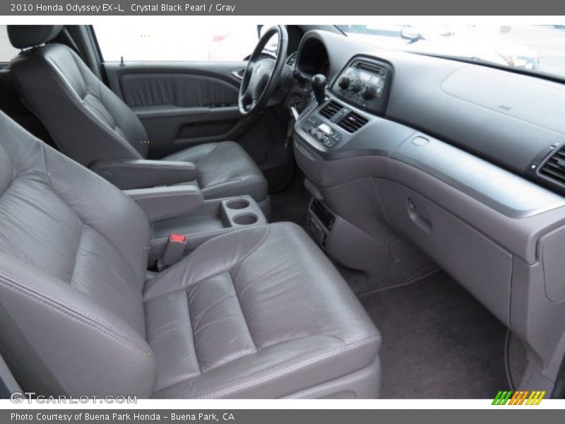 Crystal Black Pearl / Gray 2010 Honda Odyssey EX-L