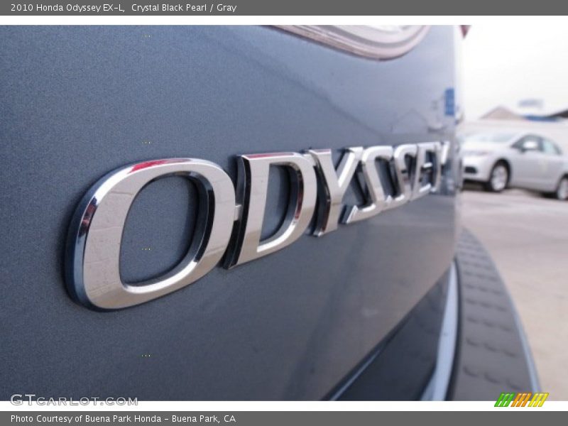 Crystal Black Pearl / Gray 2010 Honda Odyssey EX-L